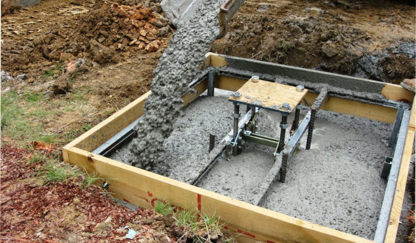 бетонный фундамент